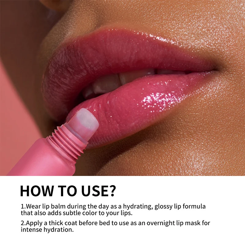 Korean Brand Lip Gloss New Lip Gloss Butter Balm Deeply Moisturizes Plumps Lips Students 5 Colors Of Portable Lip Gloss Pendants