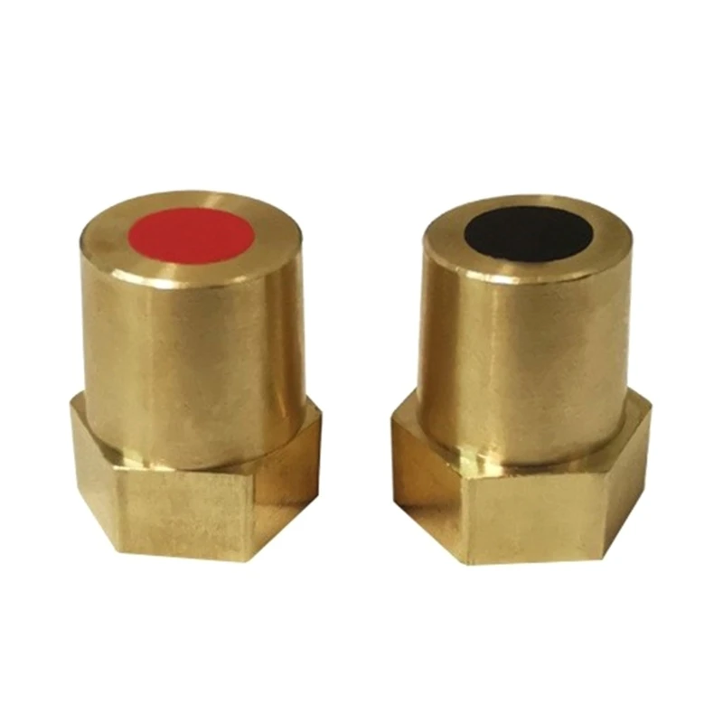 2x Battery Revise Pile Head Poles Adapter Brass Battery Terminal Connector Thread Installation Battery Tone Post Adapter