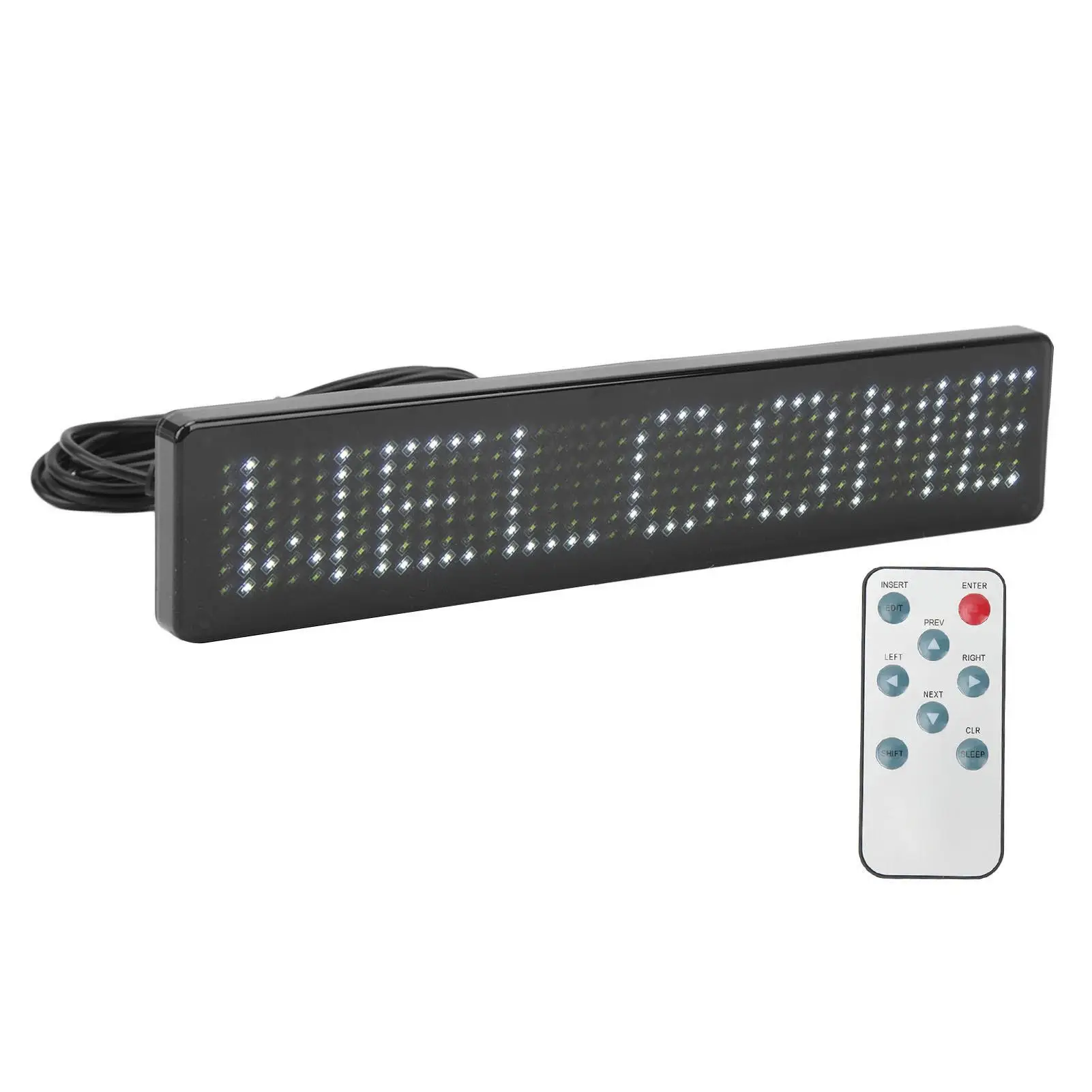 Programmable Scrolling Sign with Remote Control for store , Car, Bar, Hotel - Flexible Display Panel