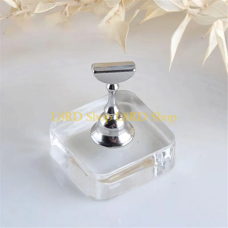 

L8RD Acrylic Practice Stand Tips Display Stand Trainning False Tips Holder Salon Home Manicure Tool