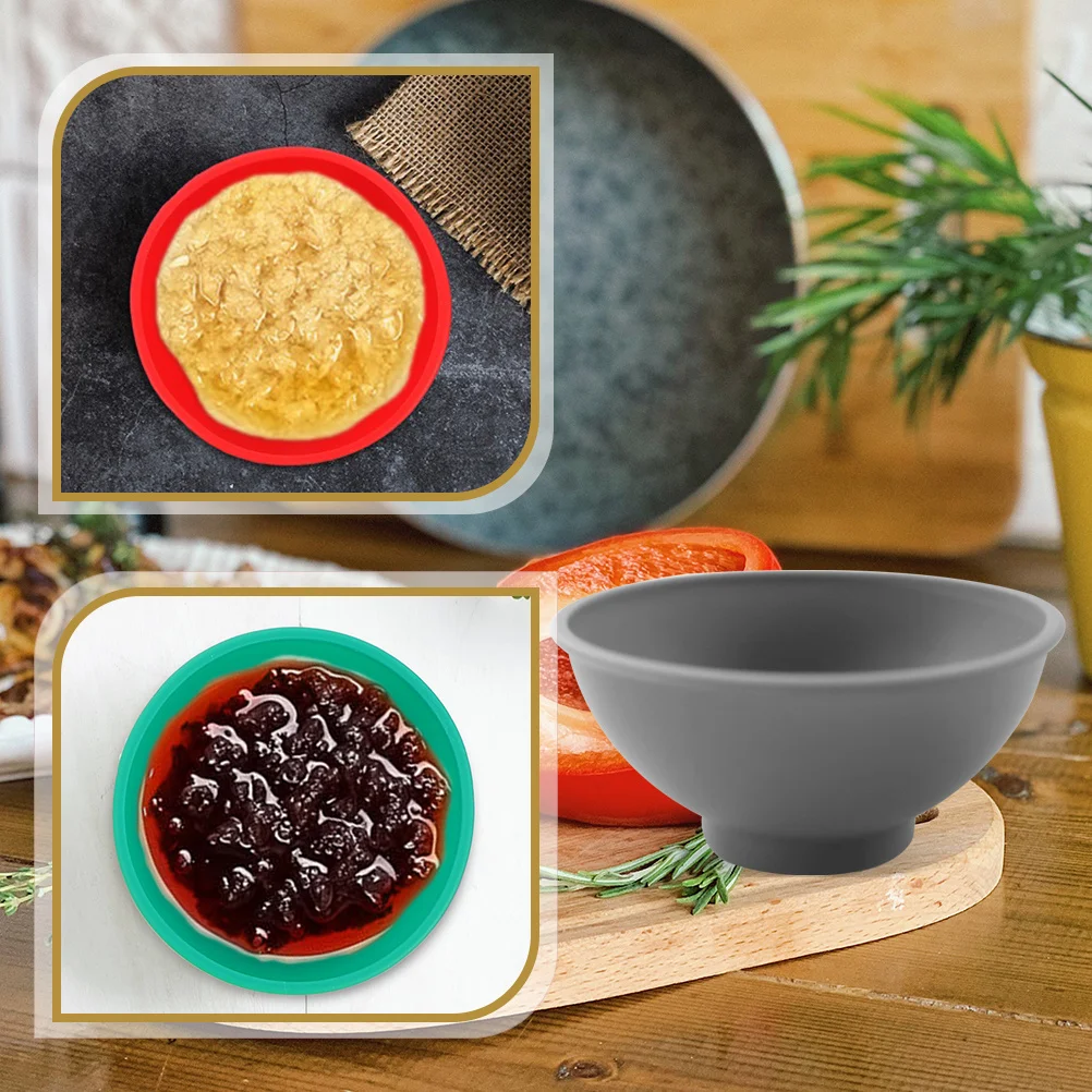 

4 pcs Silicone Small Bowls Sauce Condiment Containers For Home Restaurant Use Storage Bowl Kitchen Barware Set