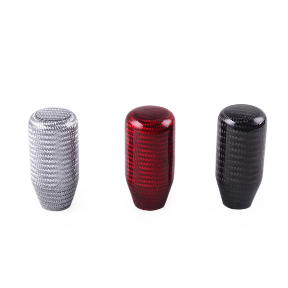 Universal  Real Carbon Fiber Manual Gear Stick Shift Knob Shifter 70MM