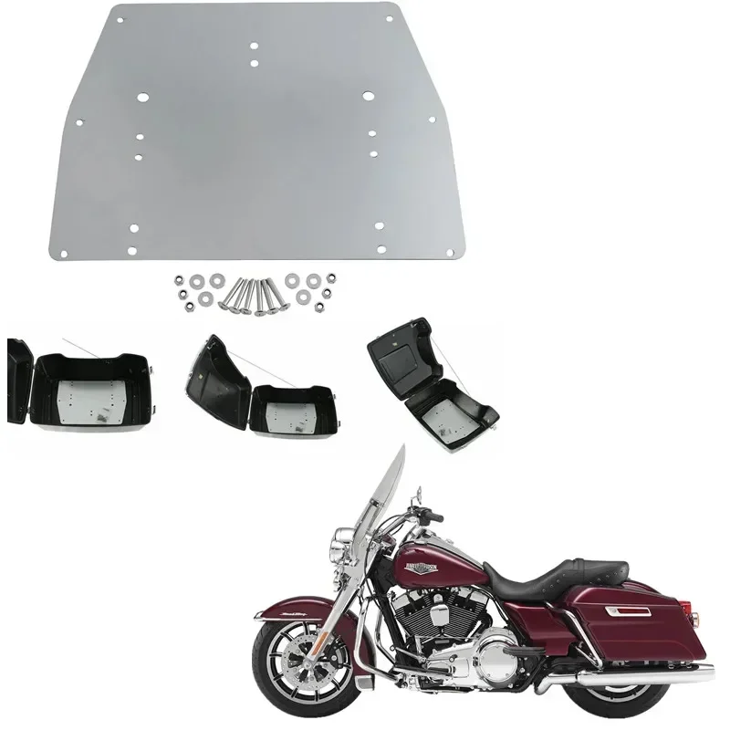 

For Harley Touring Tour Pak Road King Base Plate Electra Ultra Classic1993-2013 Motorbike Acsessories Trunk Of Metal Base Plate