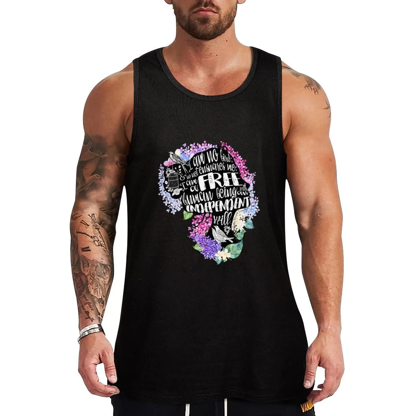 Jane Eyre - No Bird Tank Top sleeveless t-shirts for men summer clothes Body man Men's clothes