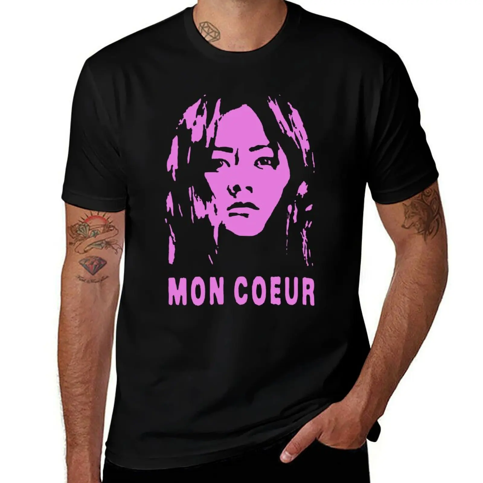 

KIMIKO. MON COEUR. THE BOYS. PINK. T-Shirt t shirt man cotton cotton tshirt 100% T-shirt