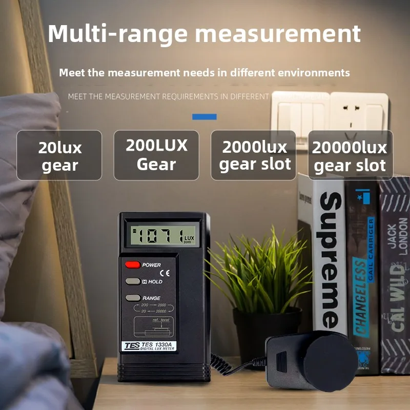 TES1330A/1339R/1335 เครื่องวัดแสงความแม่นยำสูง เครื่องวัดแสง 1332A