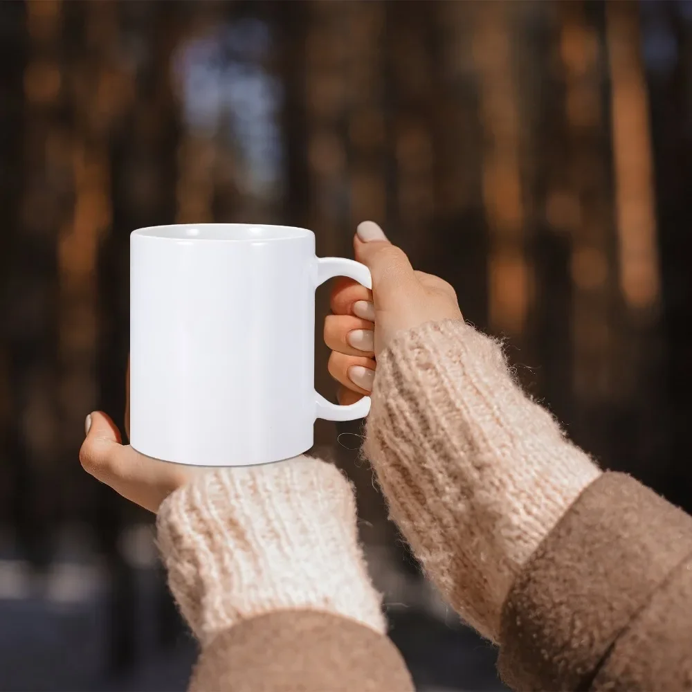 DIY Caneca Cerâmica Personalizada, 330ml, 11oz, DIY, Impressão, Imagem, Foto, Logotipo, Texto, Café personalizado, Milk Cup, Presente Criativo, Presente Bonito