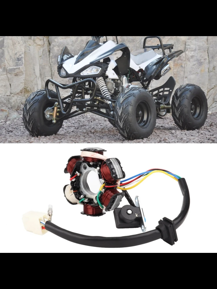 Bobine de Stator magnéto à 6 bobines à 5 fils adaptée pour 50cc 70cc 90cc 110cc 125cc ATV Go Kart générateur bobine de Stator magnéto bobine de Stator