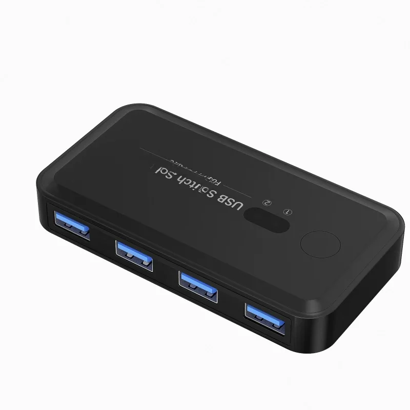 

USB3.0 two-in four-out printer sharer two computers common keyboard mouse plug-and-play switcher