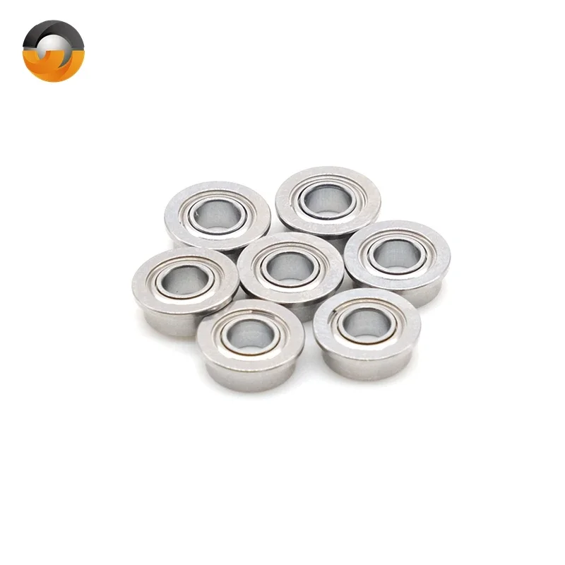 10PCS High Quality MF63ZZ 3x6x2.5 mm ABEC-7 Flange Bearings Deep Groove Ball Bearing  MF63Z MF63