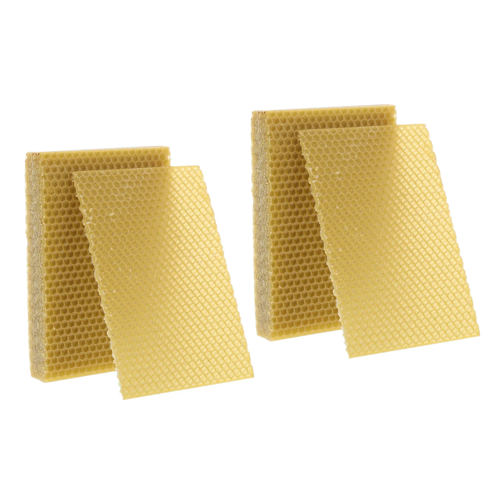 30Pcs Beeswax Foundation Sheets for Beehive Frames Natural Honeycomb Wax Foundation Beekeeping Supplies Uniform Comb Building