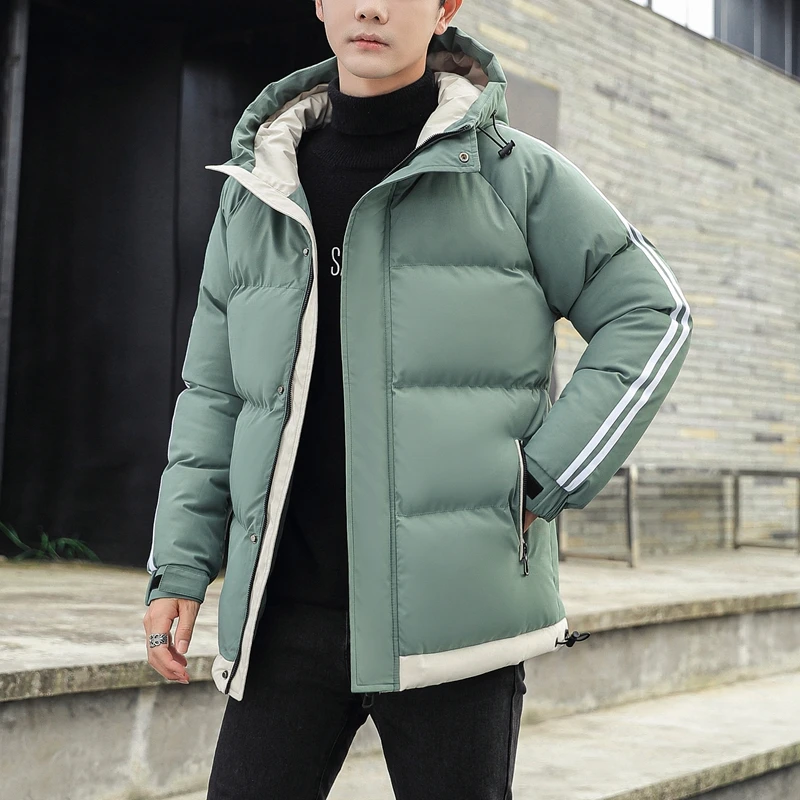 남성용 겨울 자켓 Parkas Jackets 캐주얼 럭셔리 남성 의류 힙합 스트리트웨어 후드 남성 코트 한국식 스포츠 용 재킷