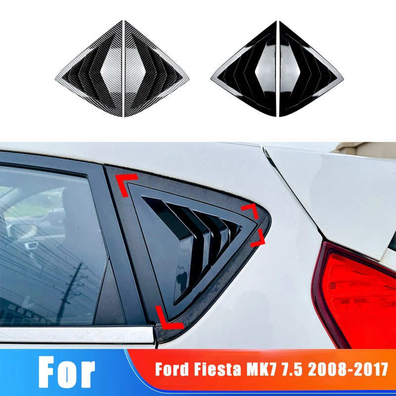 

Для Ford Fiesta MK7 7,5 2008-2017 2009 2010, спойлер заднего окна автомобиля, автомобильные наклейки, украшения, модификация, аксессуары