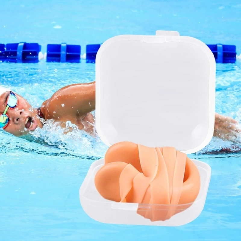 Practical Swimming Nose Clips with Rope Nose Plugs Swim Nose Guard for Adult