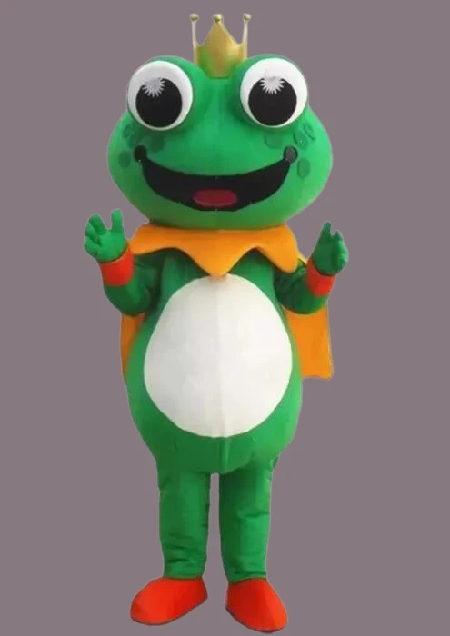 

Adult Frog Mascot Costumes Fancy Dress Cosplay Costumes Party Frog Prince Advertising Brithday Cartoon Chase Props Clothing