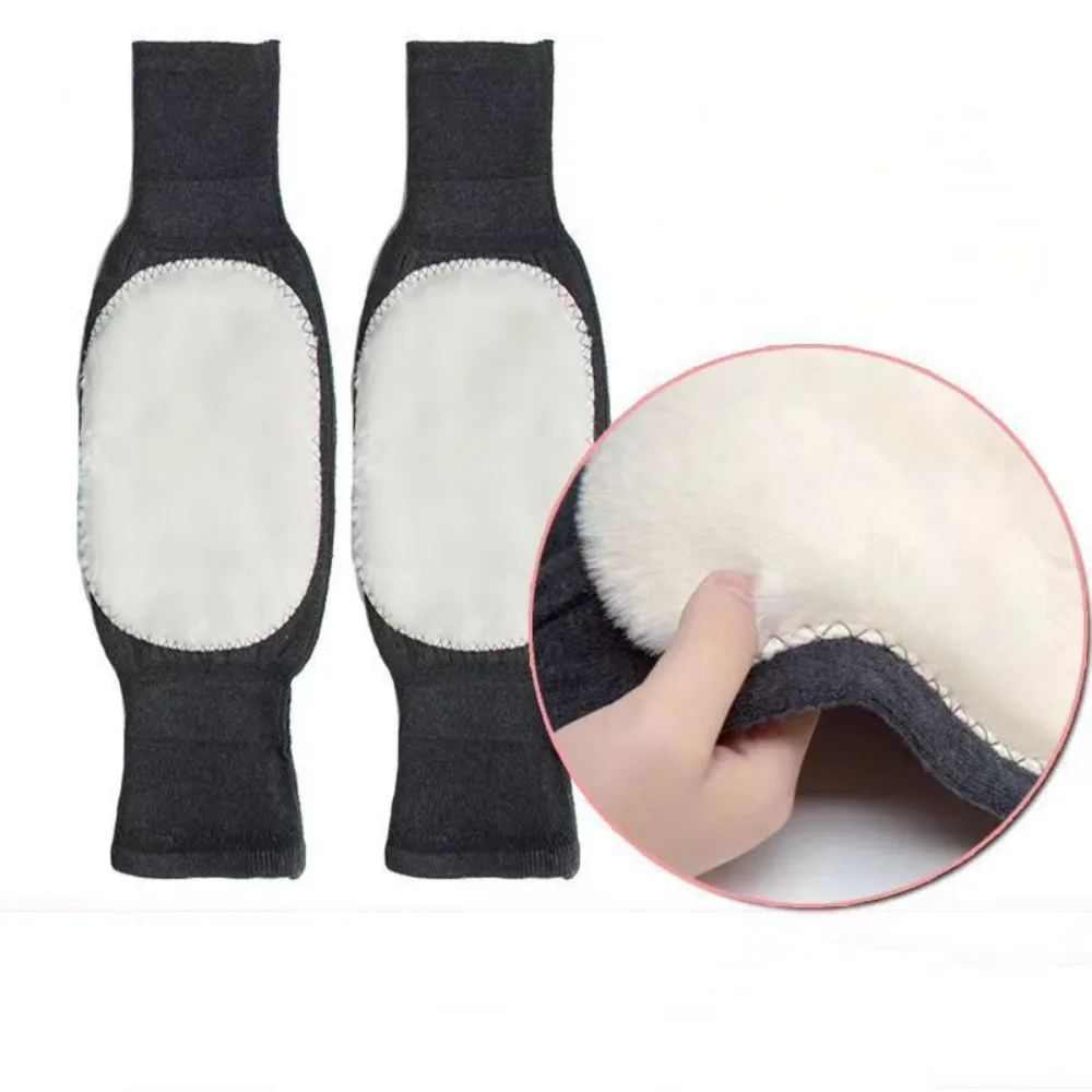 Warm Cotton Sports Knee Pads Black Grey Brown Elastic Elastic Support Pads Compression Compression Knee Brace Outdoor