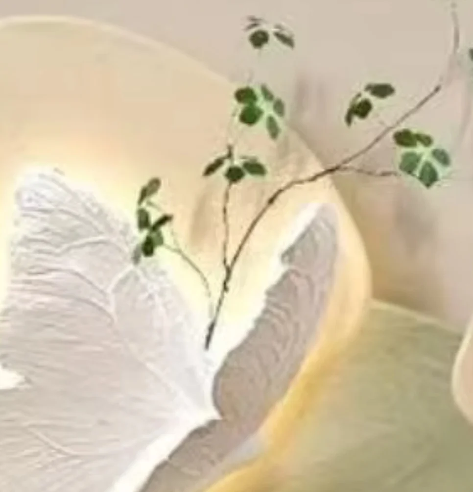

Living Room Decoration Painting, Butterfly sofa Background, wall Mounted Painted Lights, Luxurious High-end wall Lights