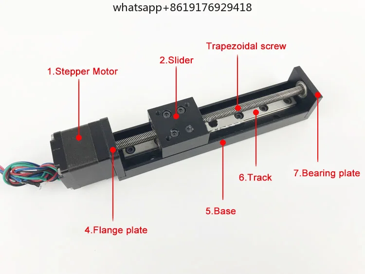 HPB006 دقة صغيرة 28 خطي خطوة المحرك دليل السكك الحديدية الشريحة الجدول T على شكل الرصاص المسمار T6 * 2-100 مللي متر سلك وحدة الشريحة الكهربائية #4