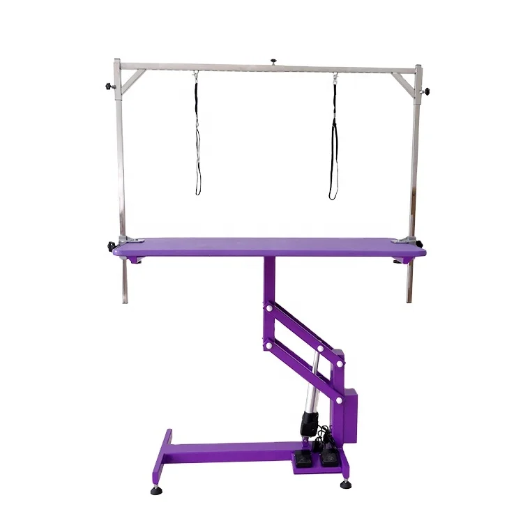 

PET Wholesale Price Electric Lift Cat Dog Grooming Accessories Suitable for Pet Salon Purple Pet Grooming Table