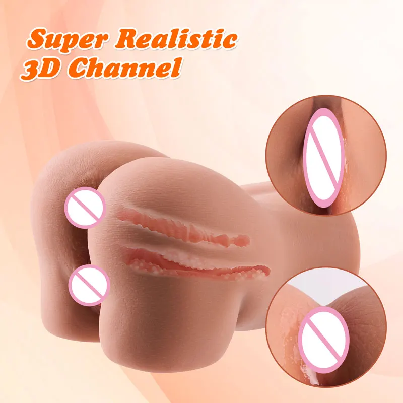 Sex Doll for Men Pocket Pussy Ass Male Masturbator with 3D Realistic Vagina and Adult Toys with Lifelike Labia Sex Stroker