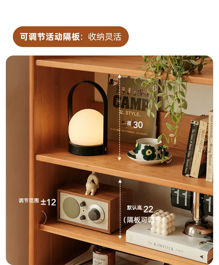 Rattan storage shelves, display racks, lockers,cherry wood books