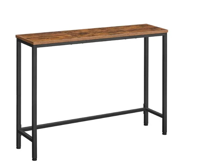 

#Narrow Bamboo Console Table Station Table Set For Modern Entryway