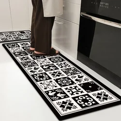 Oil-proof Waterproof Kitchen Floor Mat Home Decoration PVC Anti-fouling Carpet Easy Clean Balcony Non-slip Rug ковер Tapis 러그