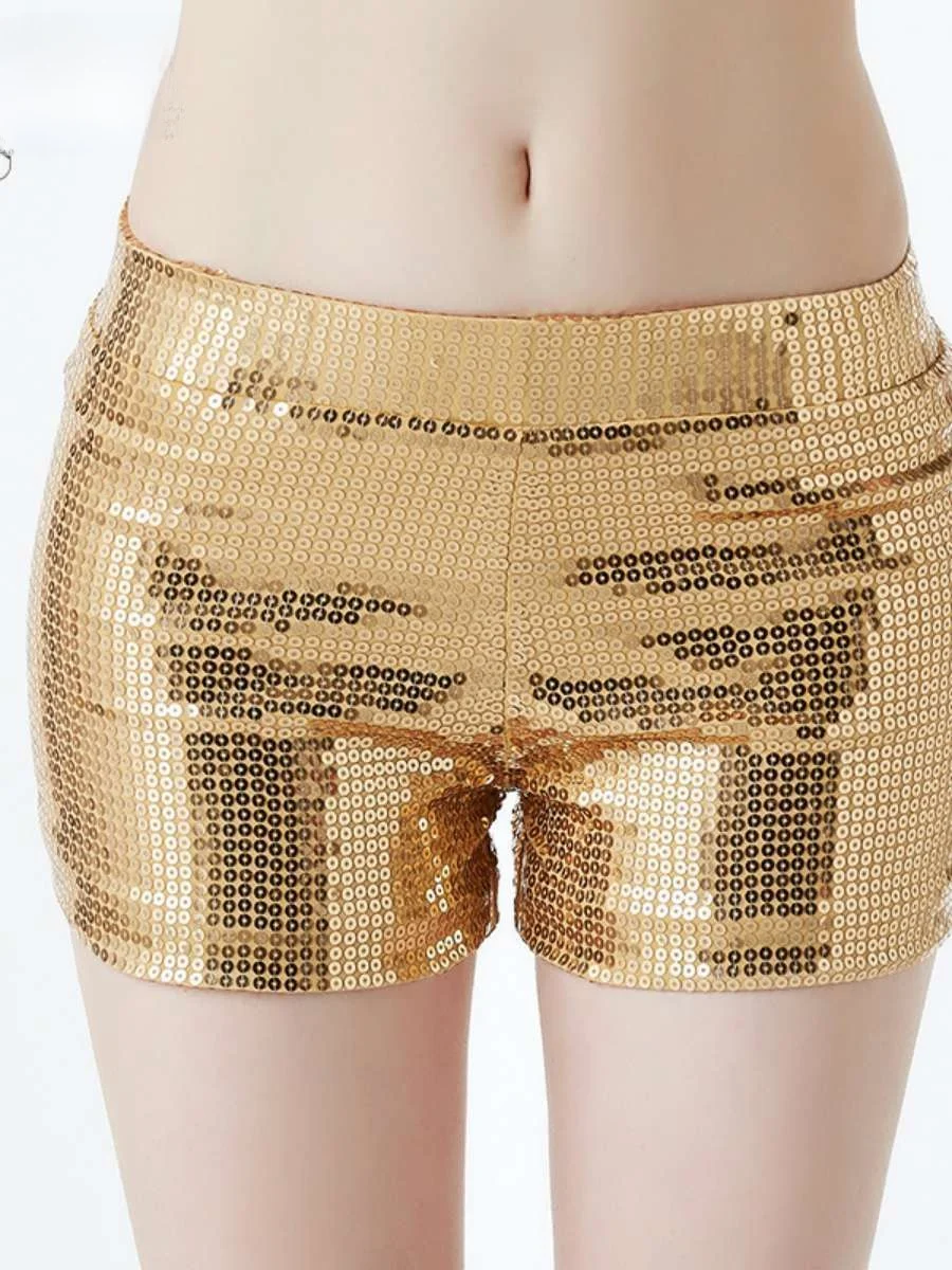 Sparkling  Color Adult Jazz Dance Performance Pants Hip Hop Street Dance Club ow orts Women Faionable  Skirts