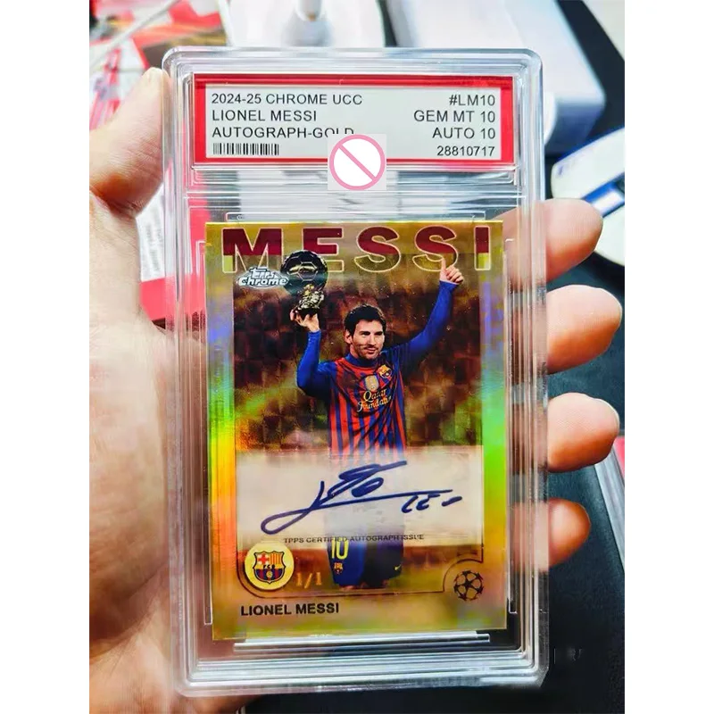 DIY Messi and Yamal Trading Cards: Barcelona UCC Limited Edition Signed Card 1/1
