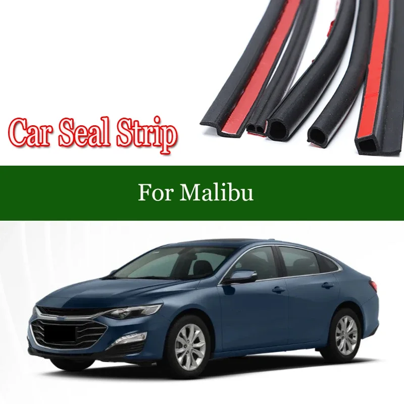 Car Door Seal Strip Rubber Noise Insulation Weatherstrip Soundproof Car Seal Strong Adhesive For Malibu Tesla Model 3 2001-2023