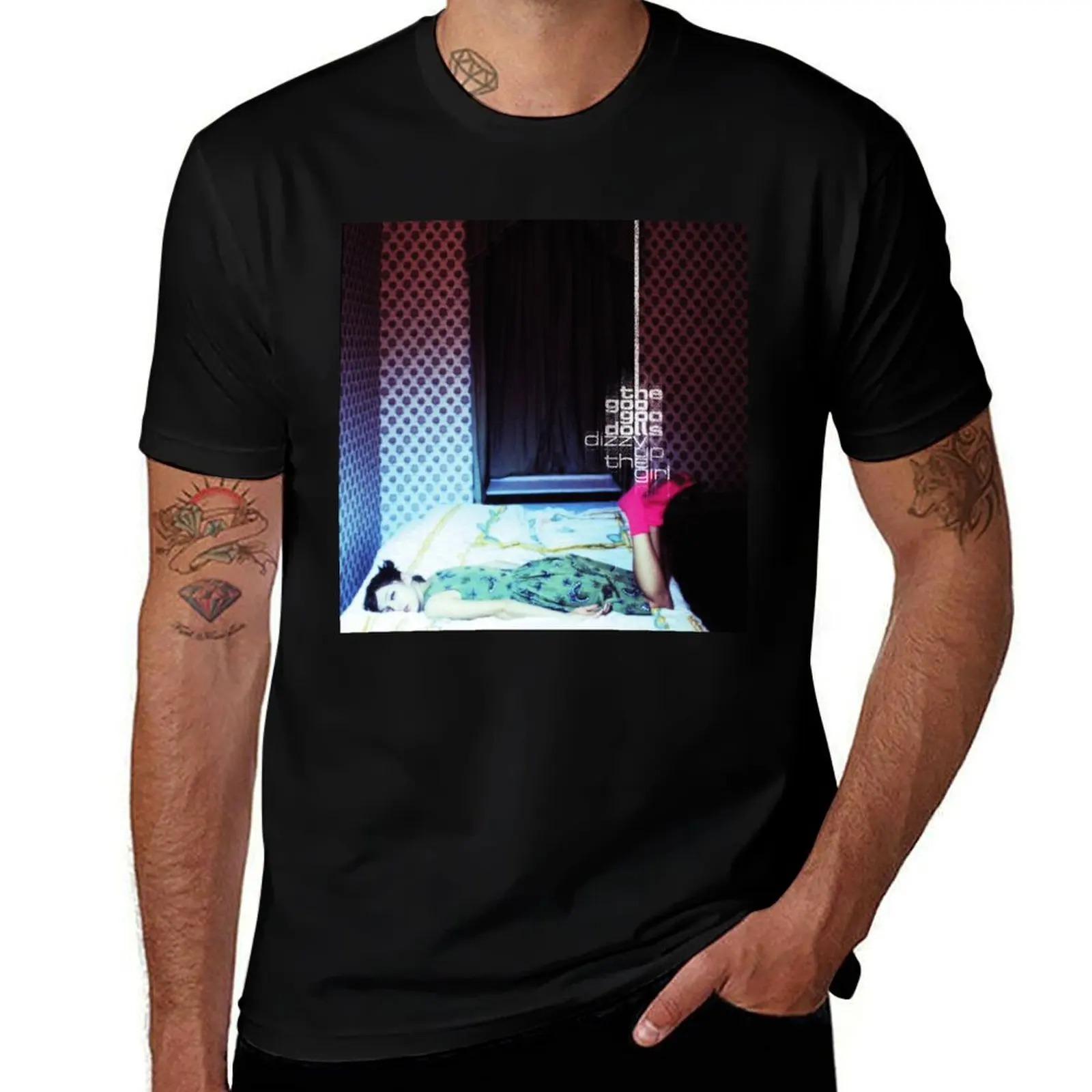 Dizzy Up the Girl Goo Goo Dolls T-Shirt Dry Fit Athletic Short Sleeve Shirt T-Shirt