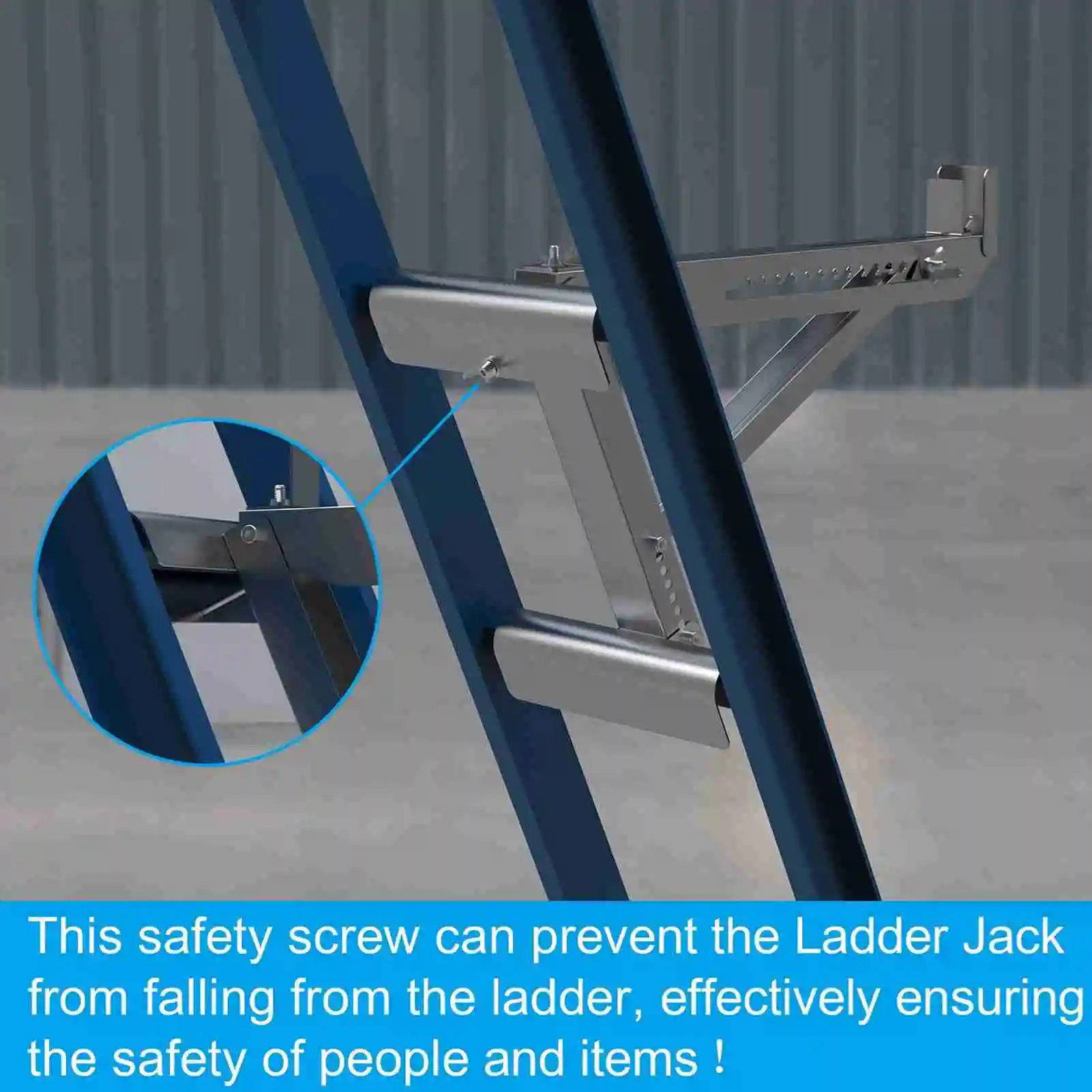 Ladder Jacks Ladder Stabilizer Ladder Jacks Adjustable Stabilizer Tripod Load Bearing Bracket Alloy Steel Ladder Stand Kit