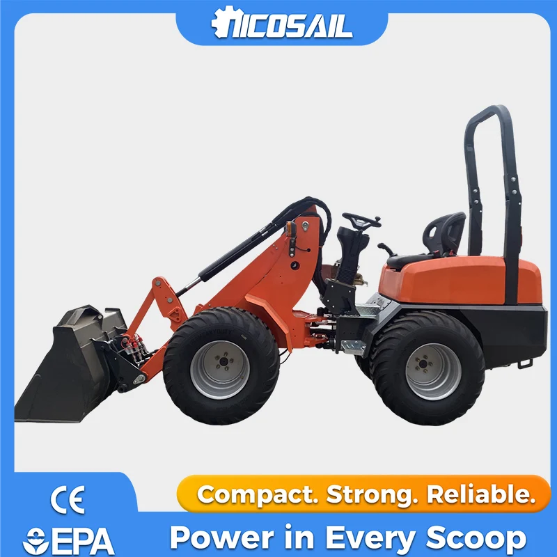 

Мини-телескопический погрузчик Nicosail KZL918 с сертификатом CE, для тяжелых работ, прост в управлении, для строительства и ландшафтных работ