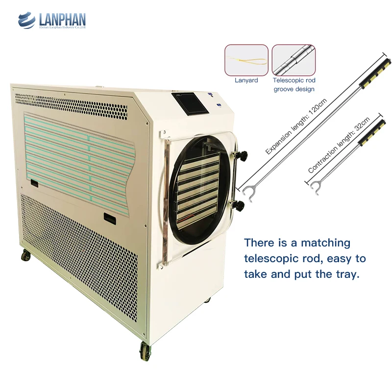 LANPHAN الساخن بيع HFD-35 50 كجم آلة تجميد مجفف بالتجميد التجارية لأغذية الأعشاب الفاكهة