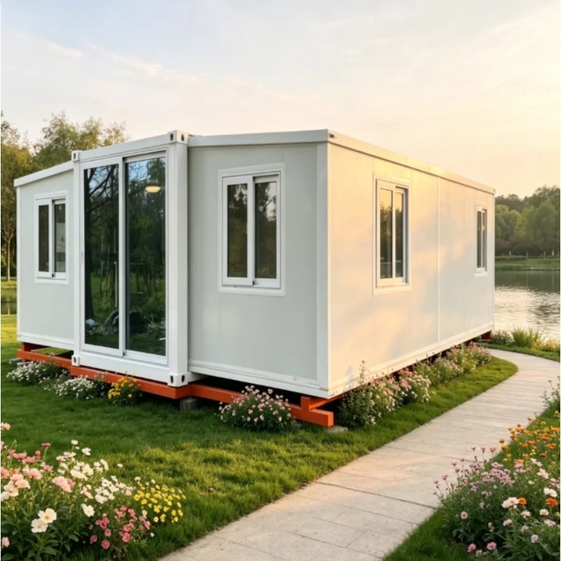 Customized 3 Bedroom Price Prefabricated Homes Extended Expandable Container Homes 40ft Luxury House for Housing