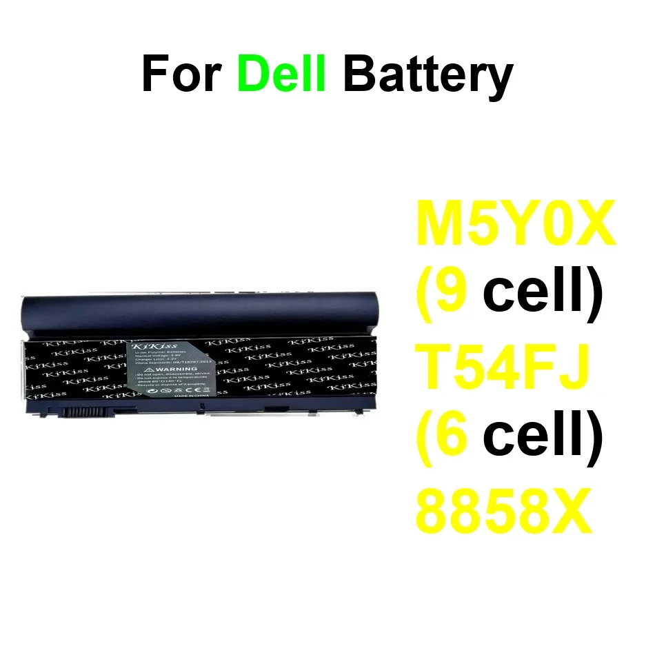 

Battery T54FJ 6 Cell M5Y0X 9 8858X 5000-9200Mah For Dell Latitude E6420 E6430 E6520 E6530 E6540 E5420 E5430 E5520 E5530