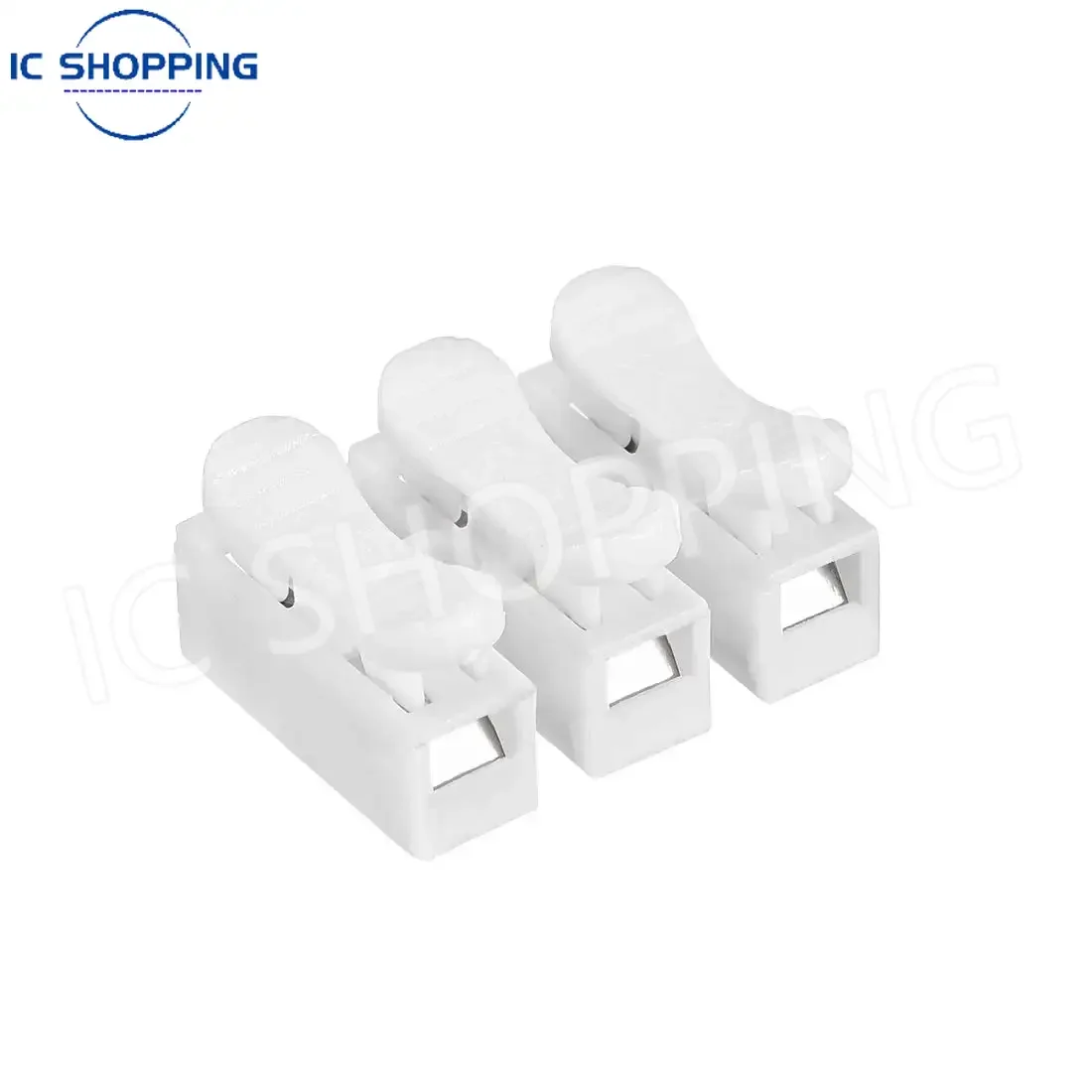 500PCS Wire Connector High-Pressure Resistant 2pin/3pin 10A 220V Push Quick White Wiring Terminal Cable Connector CH2/CH3