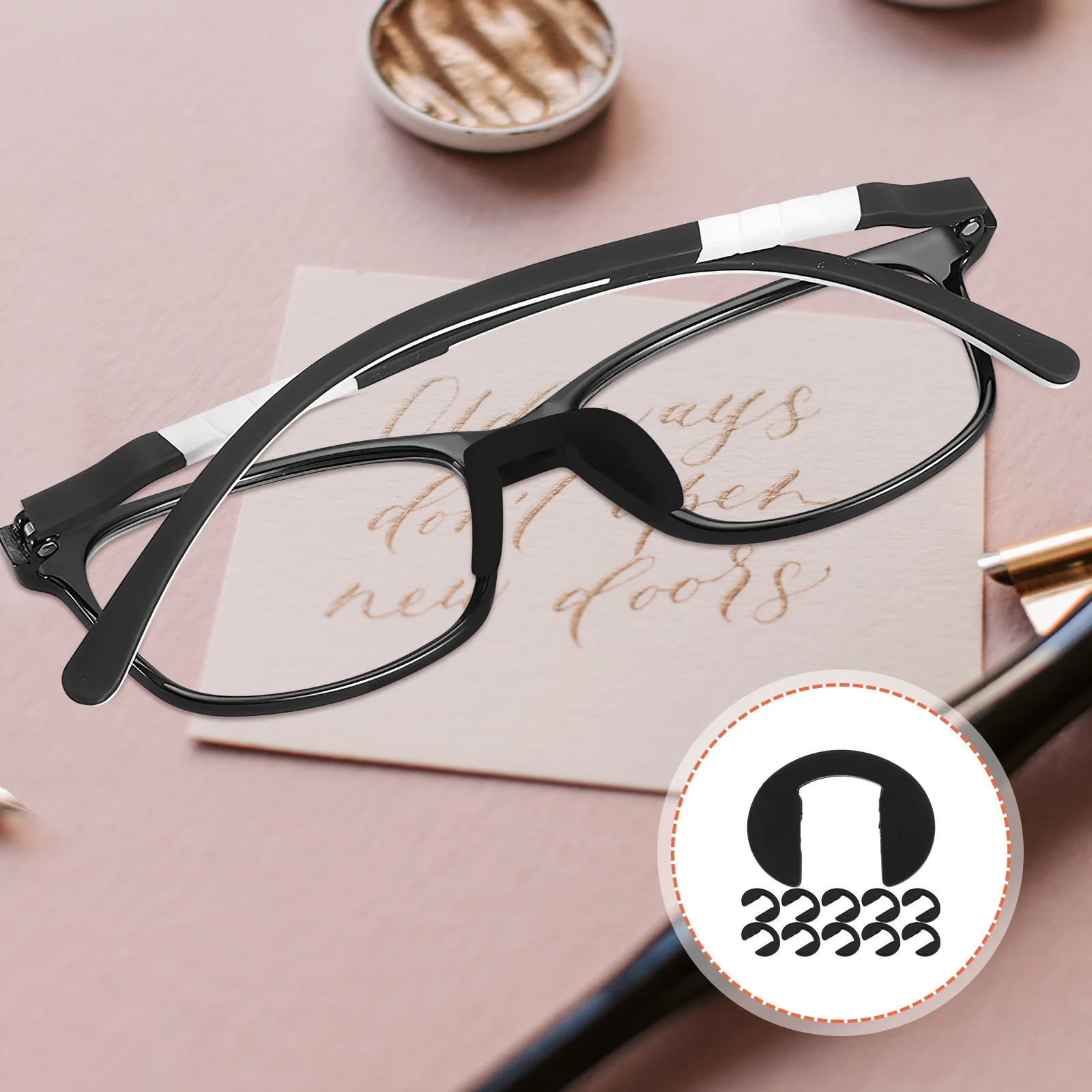 

10Pcs Anti-Slip Nose Pads Eyeglass Accessories Nonslip Pads Increase Height Perfect Fit Glasses Support Nonslip Nose Pad
