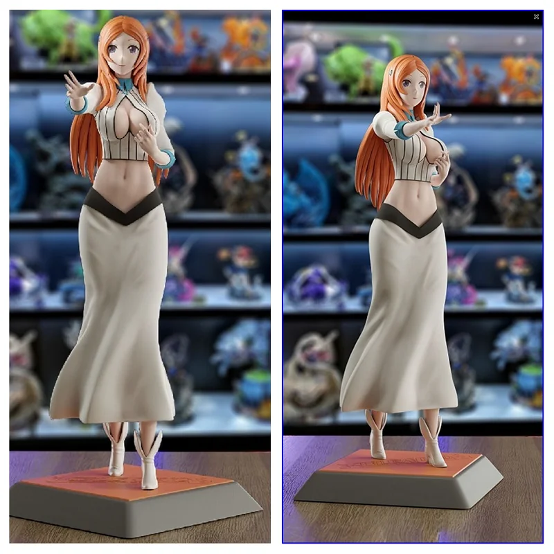 LindenKing Garage Kits  A551 3D Resin Inoue Orihime Figure GK Model Unpainted White-Film Collections To Modelers