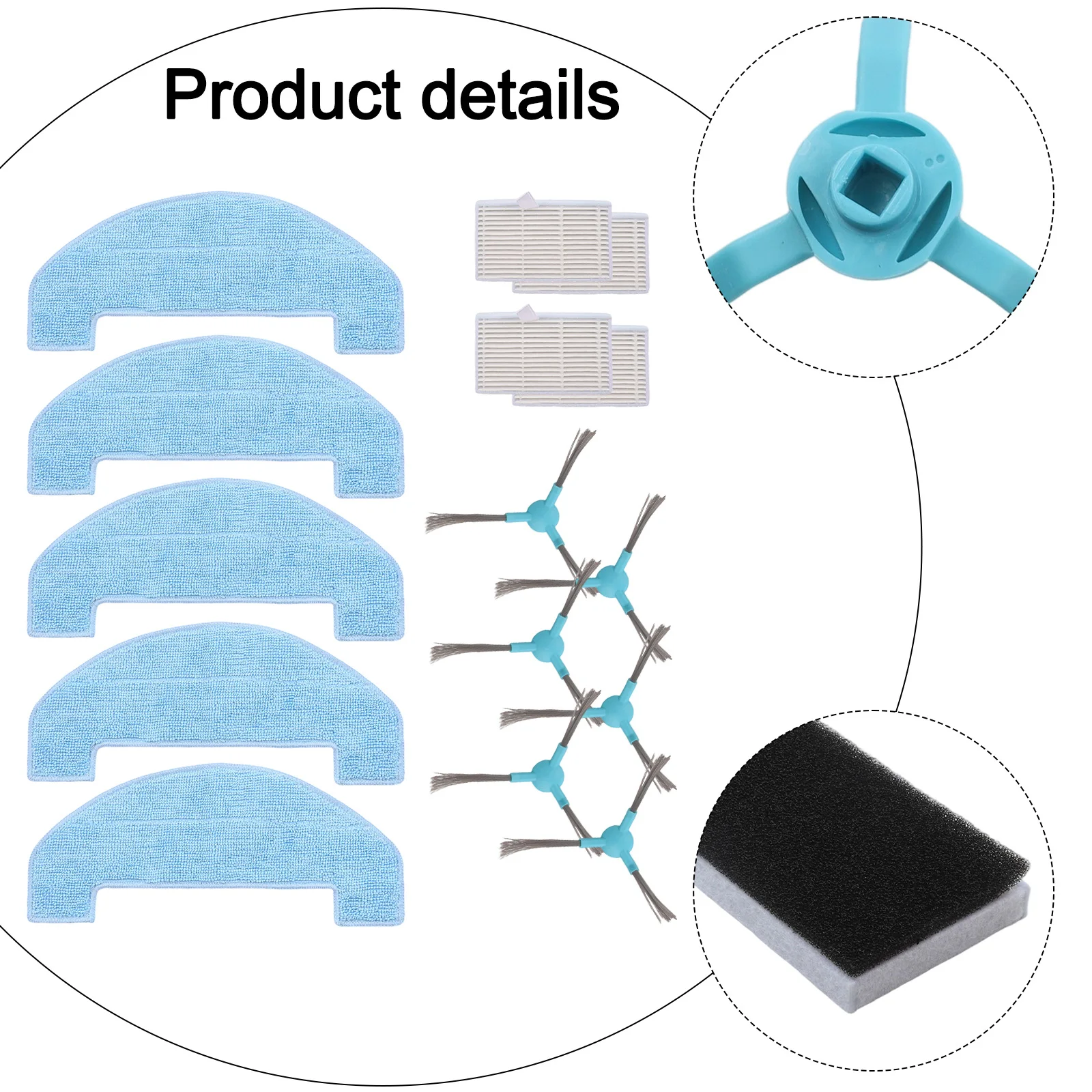 for Honor Choice Robot Cleaner M1 Side Brush HEPA Filter Mop Cloth Kit Vacuum Cleaner Home Appliance Accessories