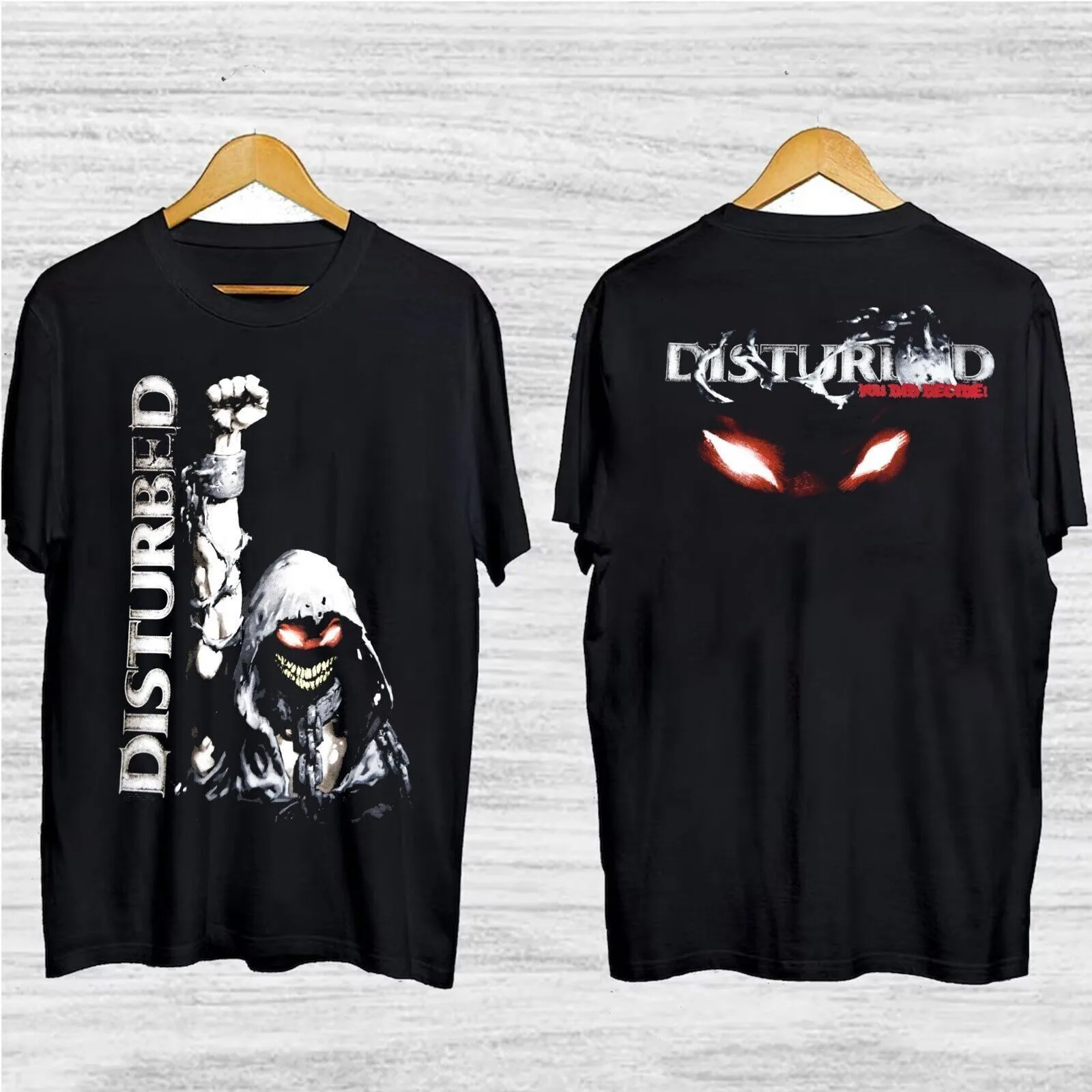 New Disturbed Siganture Band Cotton Black S-5XL T-Shirt