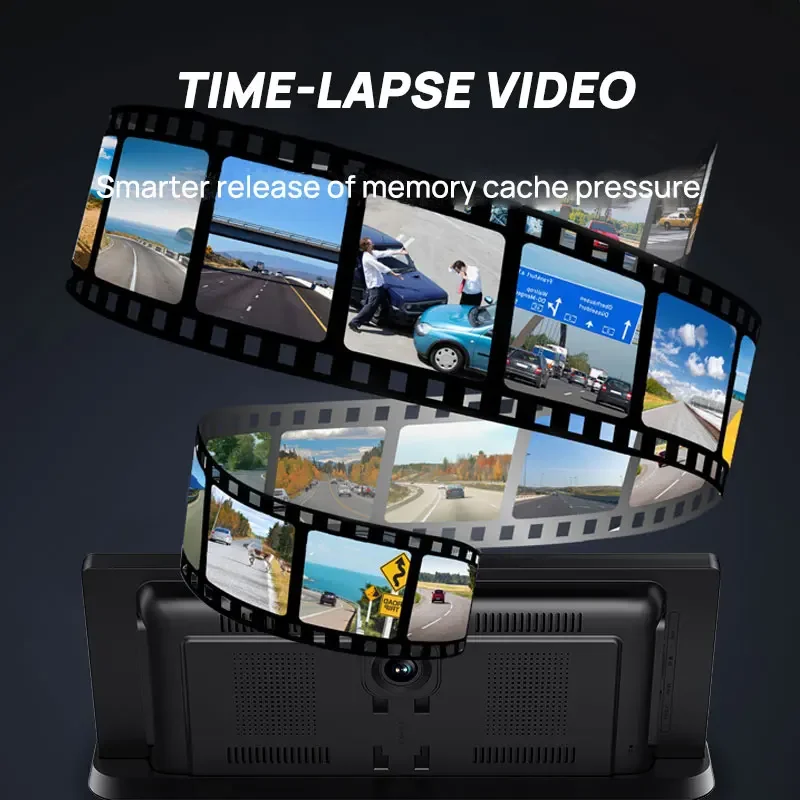 11,3-дюймовый сенсорный экран CarPlay 1080P Рекордер 4K + 1080P Автомобильный рекордер Android Auto Поддержка обратного изображения BT Connection manufa