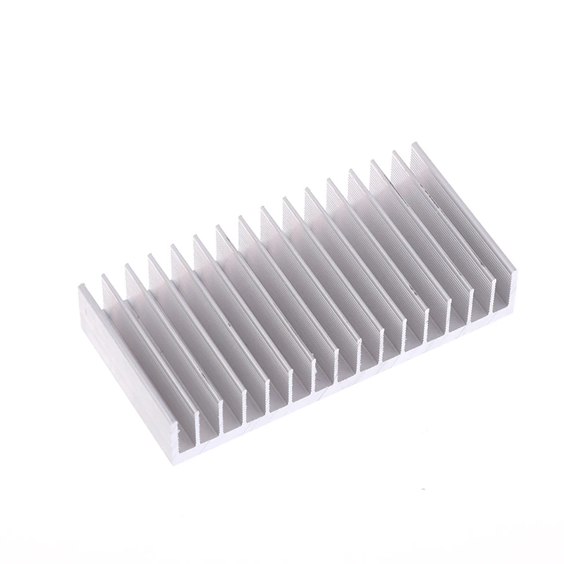 1Pc Aluminum Heatsink CPU Cooling Pad LED IC Chip Cooler Radiator Heat Sink Heating Heat Dissipation Cooling 10x2x5cm