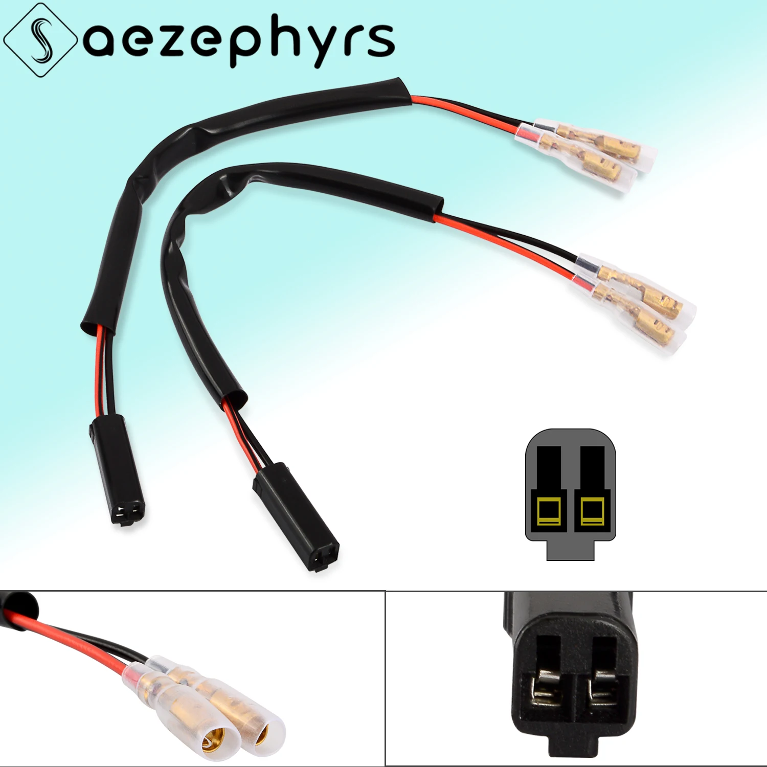 

Turn Signal Plug Connector Indicator Cable Wire Adapters For Suzuki GSX1300R GSXR600 GSX-R 750 GSX-R 1000 GSX 600 750 F TL1000