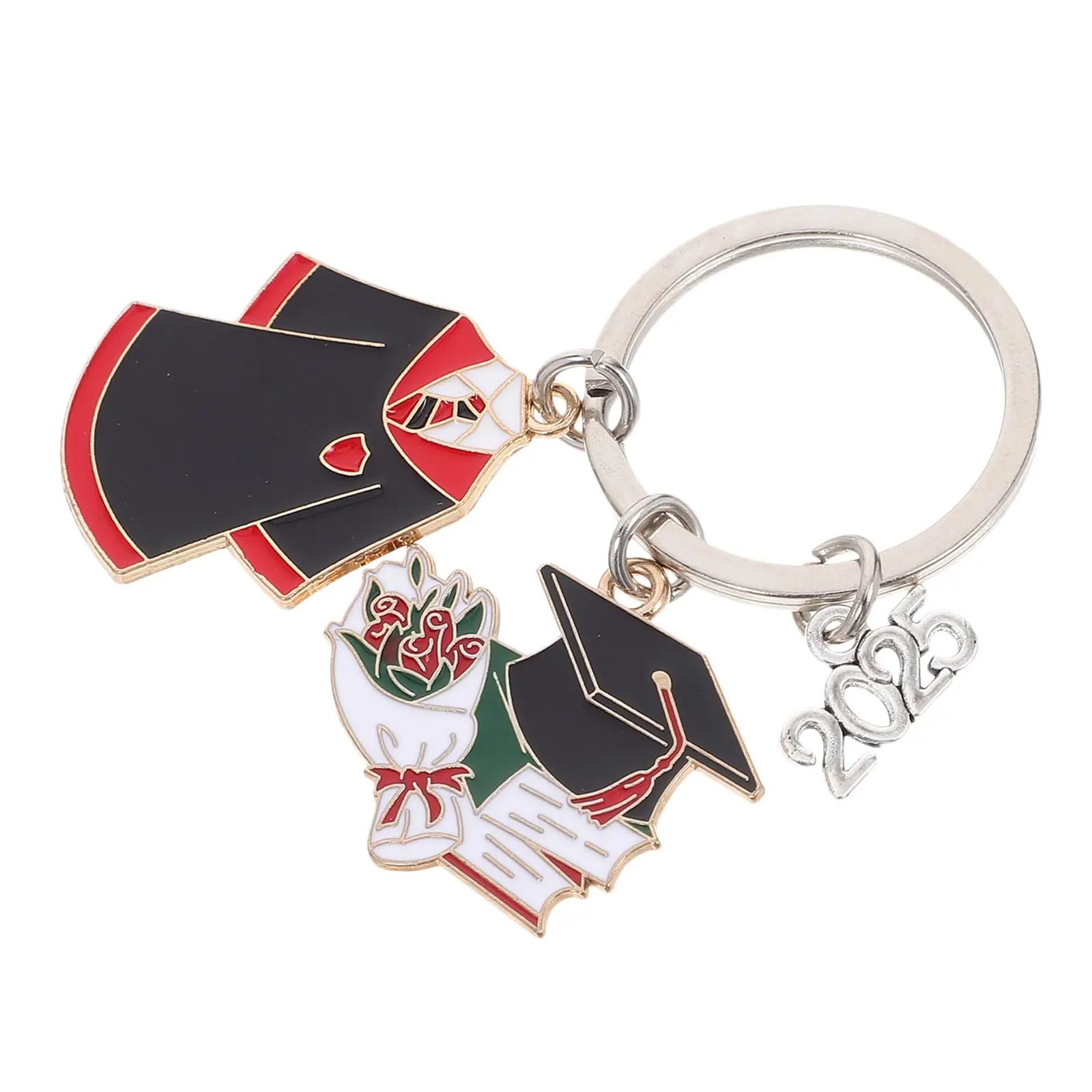 

2025 Graduation Season Keychain Personalized College Gifts Bulk Zinc Alloy Sturdy Creative Design Keepsake Graduation Party