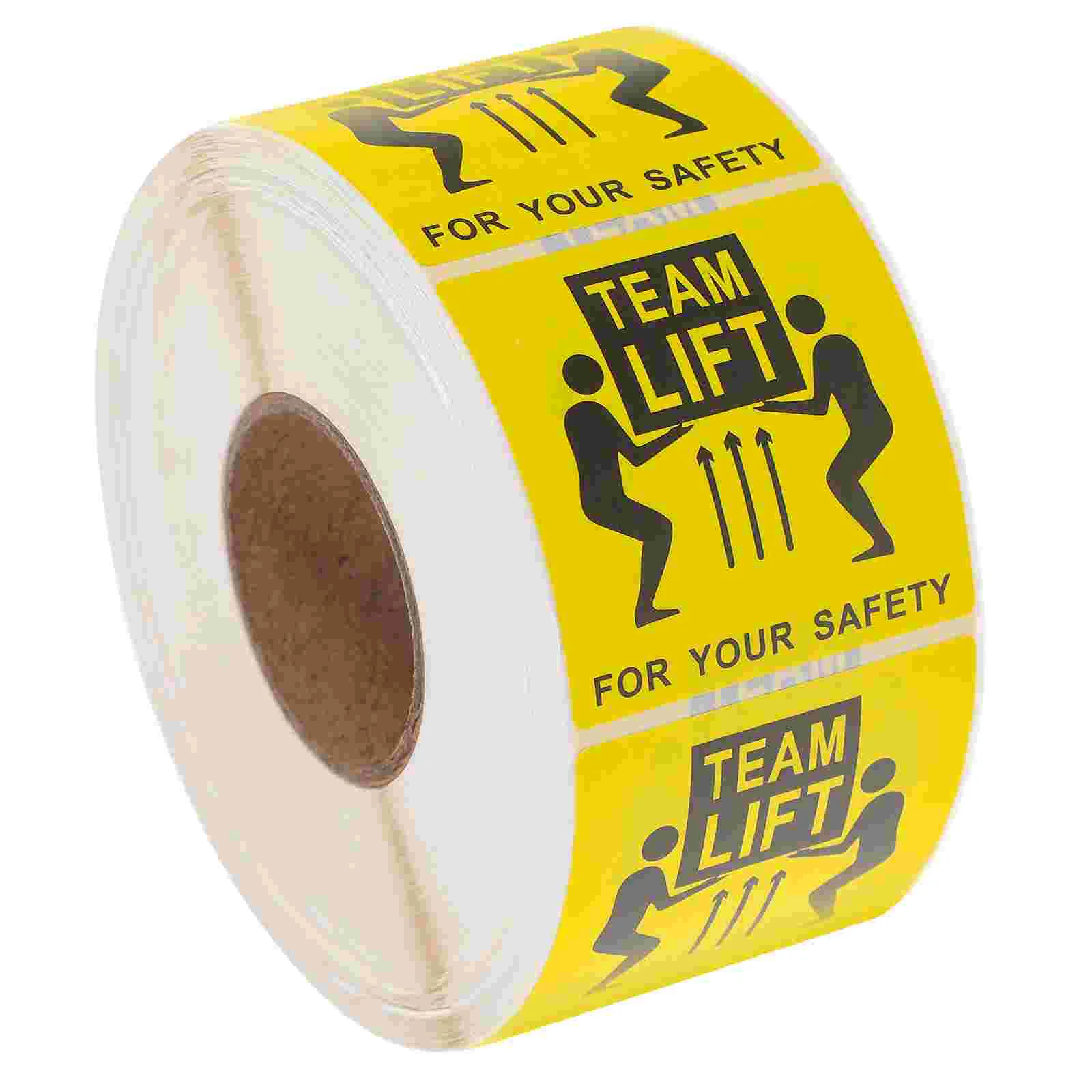 Sticker Overweight Team Lift Shipping Label Heavy Equipment Stickers Labels Refrigerator for