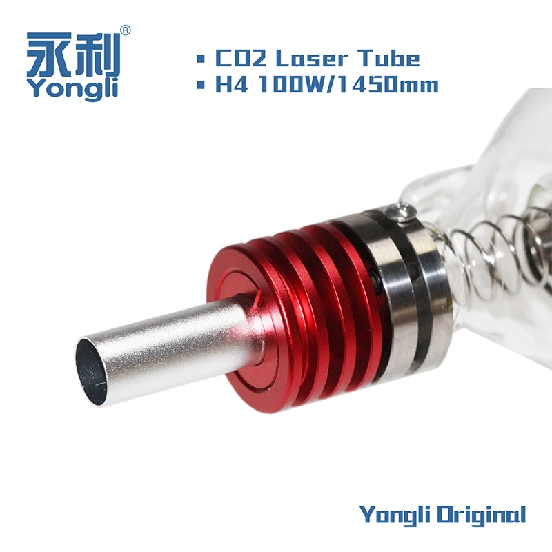 

Yongli H4 100-130W CO2 Laser Tube Max Power 130W 1450mm Dia. 60mm Safe Packing for CO2 Laser Engraving Cutting Machine Parts