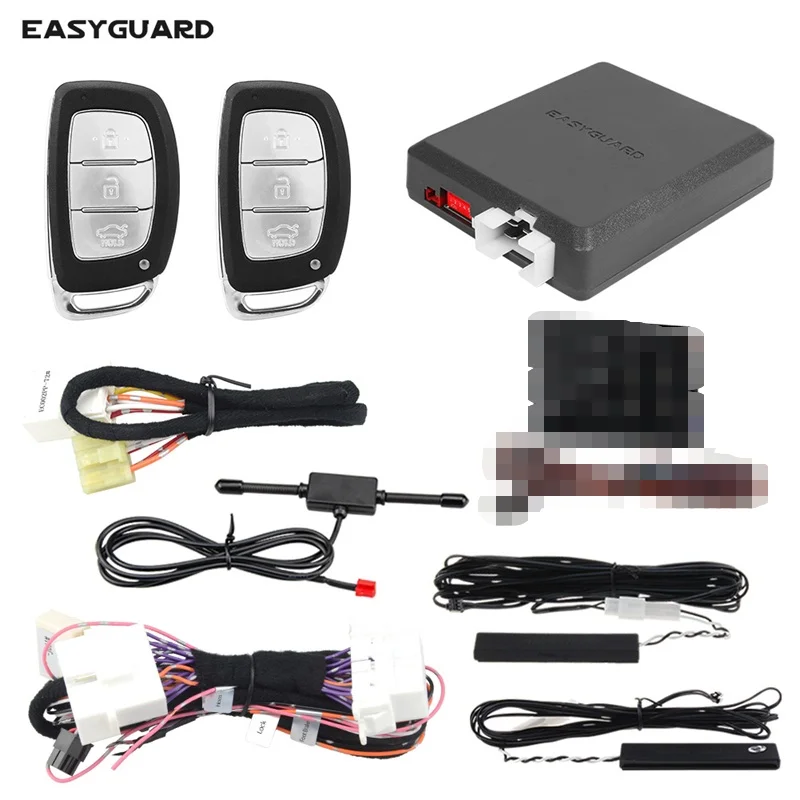 

EASYGUARD Plug & Play CAN BUS Fit for Hyundai IX35 15 / KIA Sorento 2016 with Factory Push Button Start PKE Alarm remote Starter