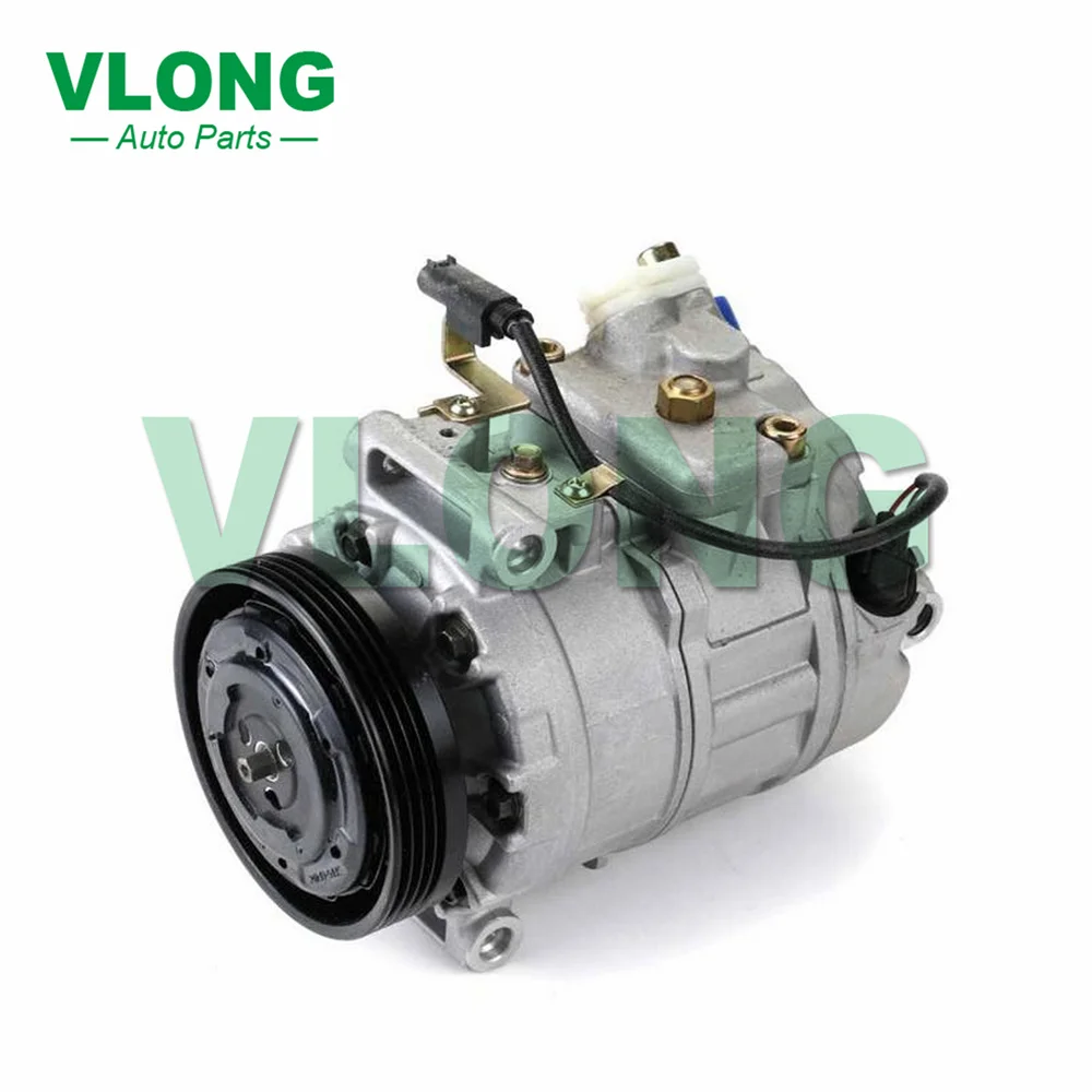 7SEU17C AC Compressor For BMW 760i E66 745i 745Li 2002 2003 2004 525i 525xi 530i 530xi V6 3.0 64522147460 64509174803 4471500153