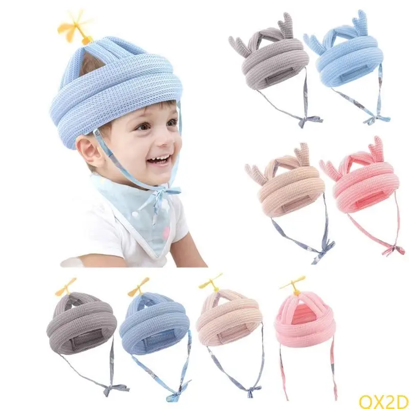 

QX2D Infant Head Soft Hat Helmet Anti-collision Security Safety Helmet